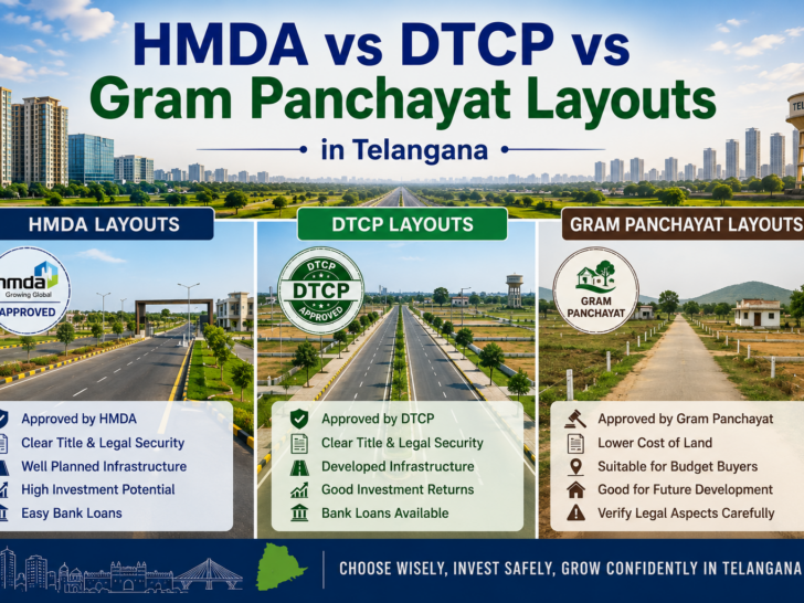 HMDA vs DTCP vs Gram Panchayat Layouts