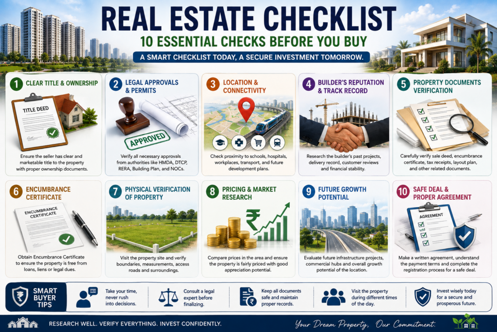 Real Estate Checklist - 10 Essential Checks before you buy